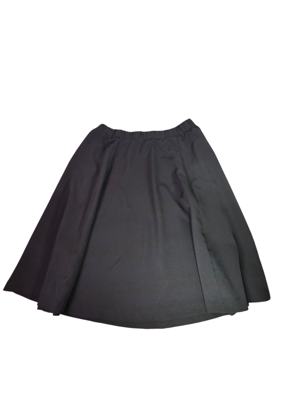 Lane Bryant Black Circle Midi Skirt With Pockets Elastic Waist Size 16